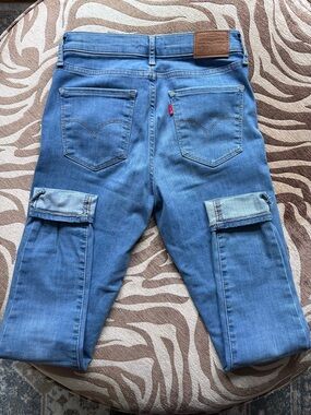 Levi's 720 High Rise Super Skinny Light Blue Jeans